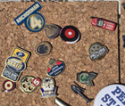 Huge Wholesale Lot 45  Vintage Lapel Pin  Pinbacks Medals   Keychain-no Clutches