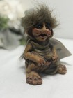 Vintage Fosse Troll Figurine Made In Norway With Original Tags 5    Tall Very Nice