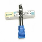 Klot 10pcs Solid Carbide Single Flute End Mill 1mm-12mm For Plastic Cutter Bits