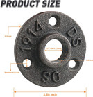 1 2  Floor Flange  Home Tzh 30 Pack Malleable Iron Pipe Flange For Industrial 30