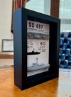 Sc-497 Class Submarine Chaser Memorial Display Shadow Box  6  X 8   Black