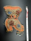 Rare Antique Native American Iroquois Indian Beaded Boot Whimsy Pocket Asis