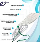 Pack Of 10  Elongated Non-rebreathing Oxygen Mask  Rebreather Oxygen Mask
