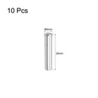 10pcs 4mm X 25mm Dowel Pin Fasten Elements 304 Stainless Steel Silver Tone