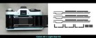 3kit Set Canon Ae-1 Ae1 Camera Light Seal Adhesive Form Replacement From Japan
