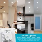Luxrite 5 6 Inch Led Square Recessed Lighting 14w90w 5 Color Selectable 2700k
