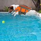 Top Paw Dog Life Jacket Vest With Rescue Handle Size Med large Orange And Gray