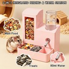 Hamster Water Bottle And Feeder  No Drip 2-in-1 Automatic Waterer And Food Di   