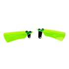 Green Acrylic Hand Grips Windshield Fits Harley Softail Dyna Street Bob Fat Bob