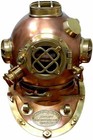 18   Antique Copper Brass Diving Helmet Mark V Deep Sea Decorative Nautical Gift