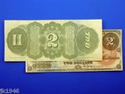 Reproduction  2 1869 Rainbow Us Paper Money Currency Copy
