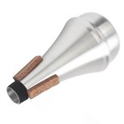 Trumpet Straight Mute Silver Aluminum Alloy Practice Musical Instrument