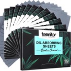 1200 Count Bamboo Charcoal Blotting Paper - Oil Absorbing Sheets For Oily Skin