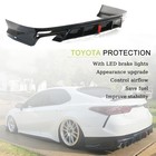 V1 Rear Diffuser Lip With Led Toyota Camry Se Xse 2018-2024 Glossy Black