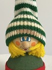 Vintage Hand Carved Swedish Tomte Gnome     10 5    Folk Art Wood Figure Sweden