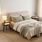Round Coffee Table Set Of 2 Nesting Design Wood   Metal Small Tables Modern
