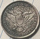 1897 Barber Quarter Choice Au