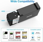 Dual Bay Raid Enclosure For 3 5  Sata Hdd 2 Hard Drive Black