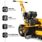Mechmaxx 420cc 15hp E-start Trencher 24   Trench Depth 4   Trench Width  Tcr1500