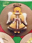 Vintage 3 Felt Christmas Ornaments Kit Usa Sealed Unopened Angel Sleigh   Bell