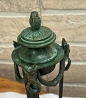 Antique Egyptian Goat Head Decor Revival Brass Or Bronze Incense Burner Free Shi