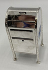 Vtg Godinger Silver Stamp Roll Dispenser Post Office Box Licensed Usps Mail Rare