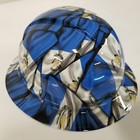 Full Brim Hard Hat Custom Hydro Dipped In Guatemala Flag  awesome Colors Poppin