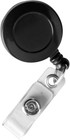 Standard Id Badge Reels Round Belt Clip Strap 25 Pack Black  68424 