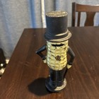 Vintage Mr  Mister Planters Peanut In Top Hat Still Coin Bank Figure Cast Iron 