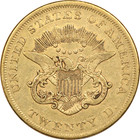 1861 Liberty Head  20 Double Eagle Gold Coin  Very Fine Vf  Civil War Year 