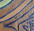 Vintage Hot Bath Carved Wood Wall Plaque Wall Hanging Sign 19  X 11  Signed Cute