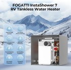 Fogatti 2 5gpm 48000btu Rv Tankless Water Heater Instashower 7 W  15  X 18  Door