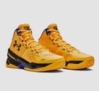 Under Armour Curry 2 Retro Bang Bang Yellow Black Shoes 3026281-700 Size 11