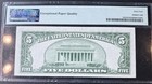 1934c  5 Silver Certificate Fr 1653w Wide Qa Block Pmg 64 Epq