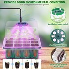 Seed Starter Tray With Plant Light  4 Pack Grow Lights For Seed Starting Kit Wit