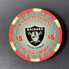 Mandalay Bay Las Vegas Nevada  5 Casino Chip Raiders Football Gaming Token Poker