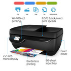 Hp Officejet 3833 All-in-one Touchscreen Wireless Printer No Ink Free Ship  