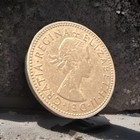 1958 Great Britain 1 Shilling     Queen Elizabeth Ii     Km 863     Circulated Coin