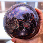 120mm Red Almandine Garnet Crystal Healing Chakra Balancing Gemstone Sphere