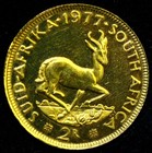 1980 South Africa 2 Rand Gold Coin 8g Unc Detail