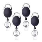 Retractable Id Card Badge Reel Holder Clip Key Ring Name Tag Work Office Tool