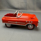 Vintage Style Red Tin Convertible Toy Car Metal Decorative Collectible 7 5 Inch