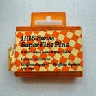 Vintage Iris Swiss Super Fine Pins Art 1706 Gingham Square Made In Switzerland