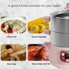 Electric Food Steamer stainless Steel Digital Steamer  3 Tier 8l Large