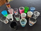 Souvenir Shot Glasses From Different Destinations - Lot Of 16