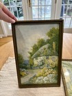 Vtg Pair Vernon Woodger Cottage Prints Framed Summer Blooms Clustering Roses