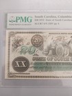 1872  20 State Of South Carolina Obsolete Bank Note Pmg 66 Epq Columbia  Sc 2282