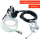 110v Ac 16gpm Diesel Oil Fuel Transfer Pump Kit Electric Self-priming W  Nozzle