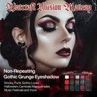 Red Black Eyeshadow Palette  Goth Red Eye Shadow Halloween Makeup   Black Sli   