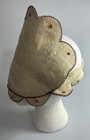 Antique Native American Plains Indian Beaded Decorated Hide Headdress